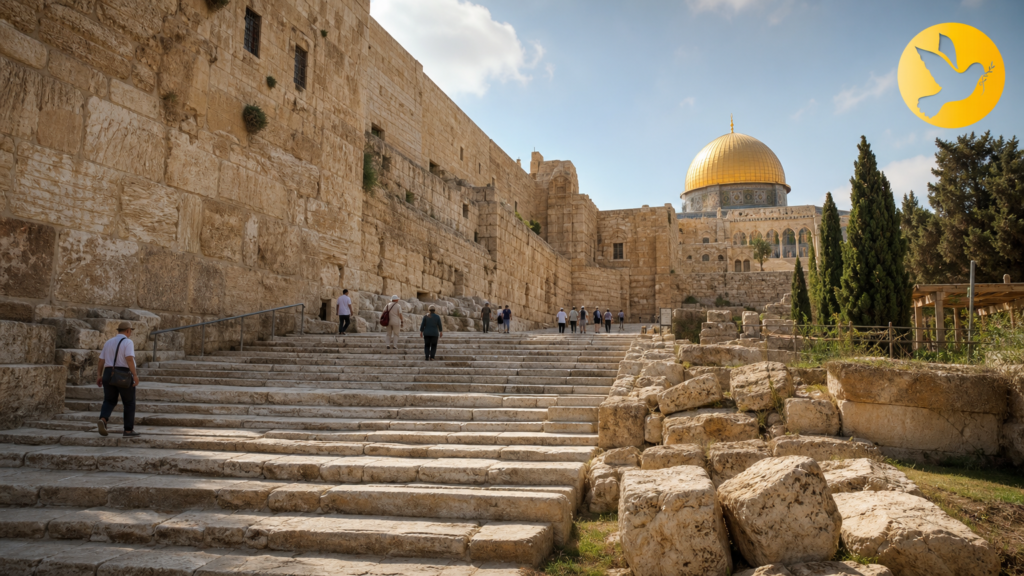 Escavações arqueológicas em Jerusalém revelam o histórico chão onde Jesus pisou.
