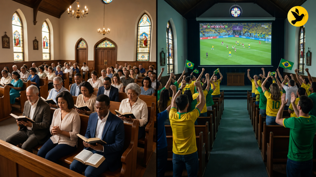 A Igreja e a Copa do Mundo, o perigo da profanação do culto a Deus.