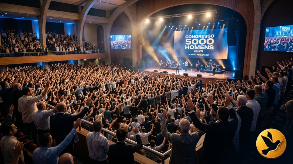 ilustrativa do Congresso 500 homens 2026 na Igreja Batista Getsêmani