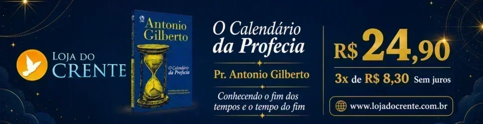 Banner do Livro O Calendário da Profecia, disponível na Loja do Crente.