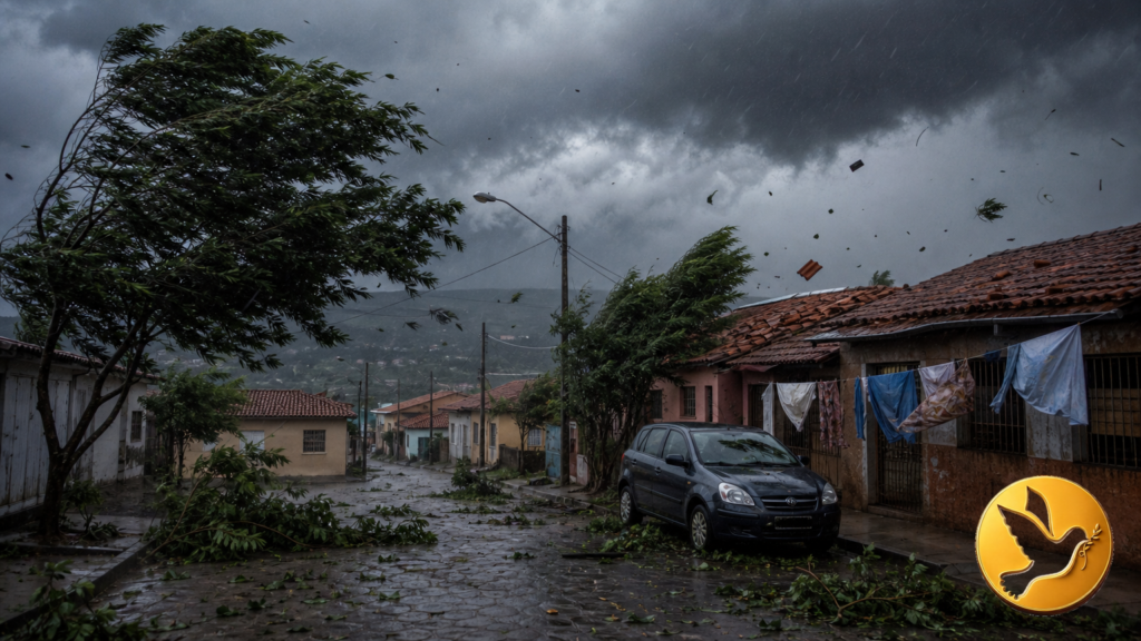 imagem ilustrativa sobre alerta de vendaval para o Rio de Janeiro.