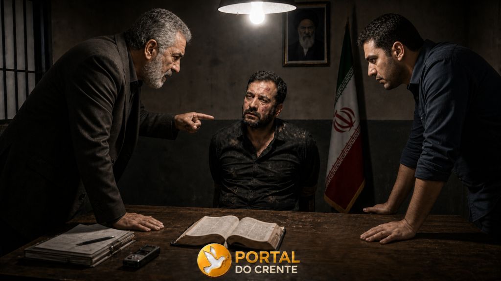 Imagem realista que retrata a Perseguição aos cristãos no Irã