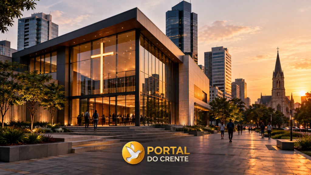 imagem realista de igreja evangélica em shopping Porto Alegre, novos modelos de Igreja.
