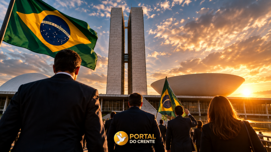 Imagem que retrata Onda conservadora nas eleições de 2026. a nova composição do Congresso Nacional.